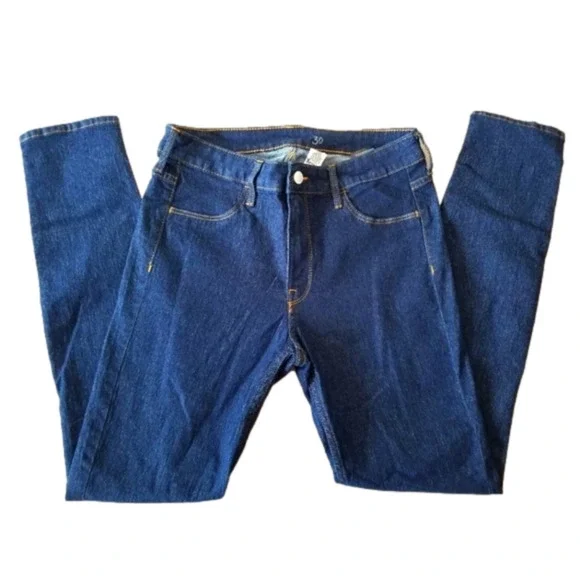 H&M &DENIM Skinny Regular Ankle Dark Blue Denim Size 8 - Picture 3 of 9